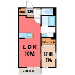 エルメゾンひかり A棟の物件間取画像